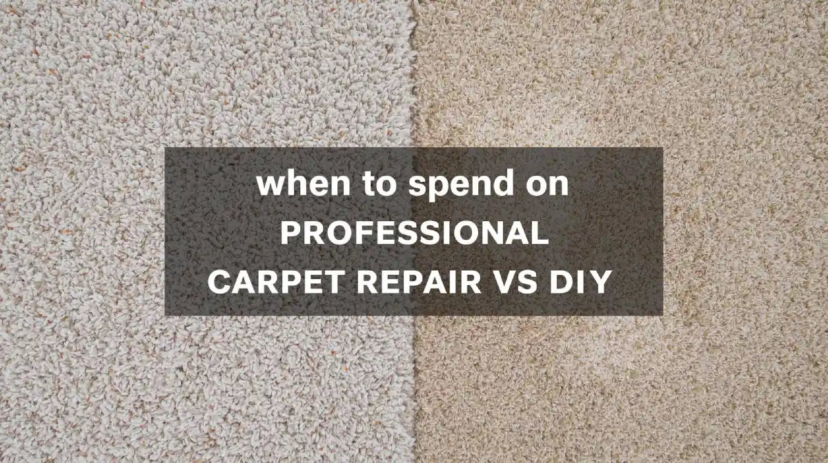 When spends on professionals carpet repairs or Do it yourself